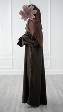 🎉🎉 NEW Corduroy Abaya (Davy Grey)