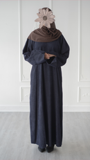 🎉🎉 NEW Corduroy Abaya (Gun Metal)