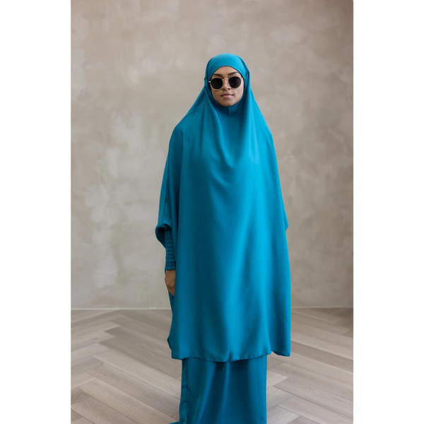 Sale Aisha Two Piece Jilbaab Blue Dragon Skirt only.