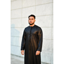 Emirati Thobe | Plus Size (Pure Black)
