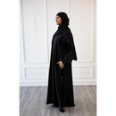 CLEARANCE SALE Sawda Textured Crepe Abaya (Black) - 19