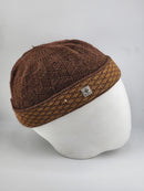 TrueFit Brimless Kufi Skullcap (Brown)