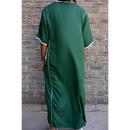 Moroccan Short Sleeve Thobe (Emerald Green)