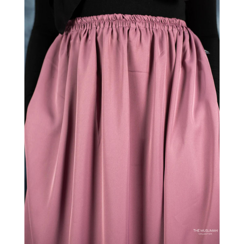 Dusty Pink Nida Flowy Skirt