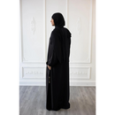 CLEARANCE SALE Sawda Textured Crepe Abaya (Black) - 19