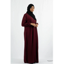 Hafsa Abaya (Maroon - Plus Size)