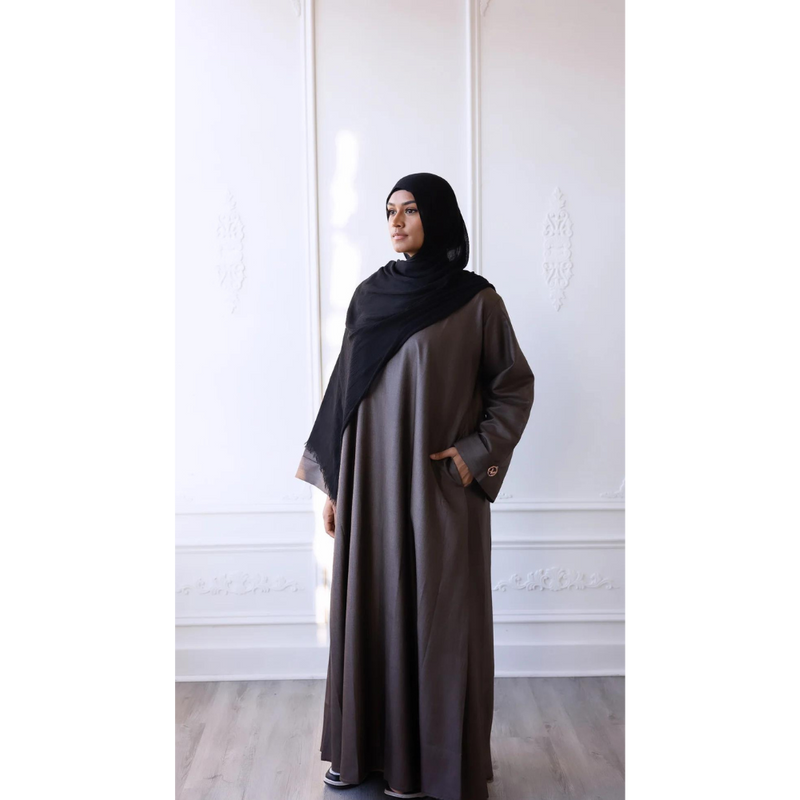 Luxury Linen Abaya - Cedar
