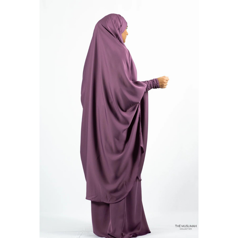 Aisha Two Piece Jilbaab - Dusty Purple