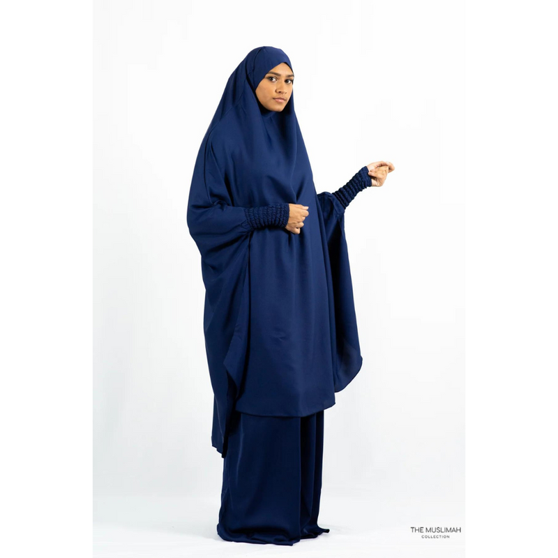Aisha Two Piece Jilbaab - Navy Blue