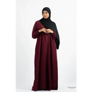 Hafsa Abaya (Maroon - Plus Size)