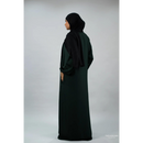 Hafsa Abaya (Dark Forest Green - Plus Size)