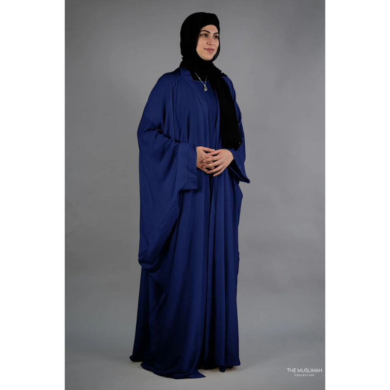 Slip Dress and Loose Fit Abaya Navy Blue
