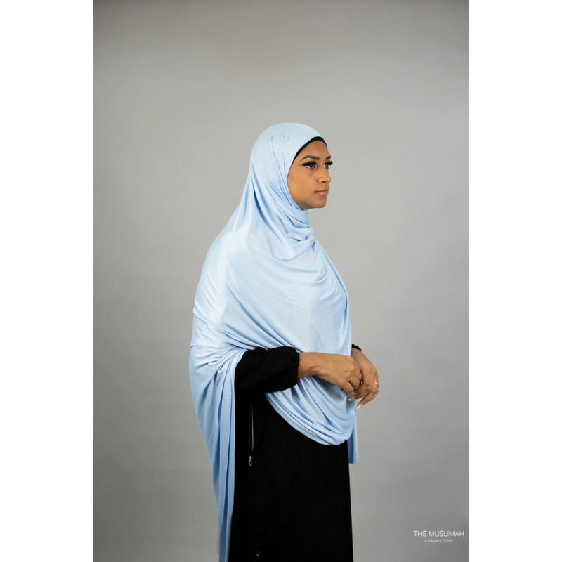 Jersey XL Hijab - Baby Blue