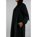 Hafsa Abaya (Dark Forest Green - Plus Size)