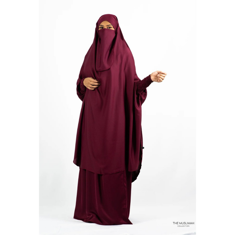 Aisha Two Piece Jilbaab - Maroon
