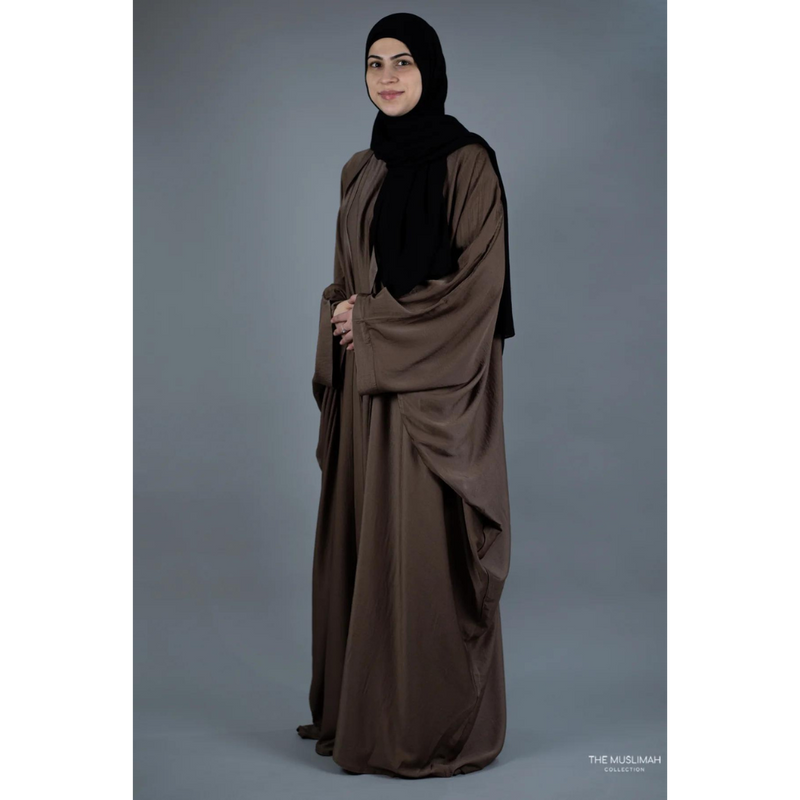 Slip Dress and Loose Fit Abaya Mocha