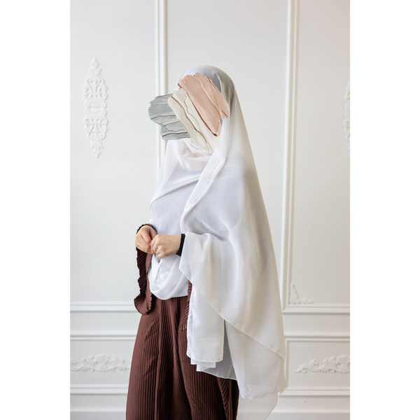 Marshmallow White- Viscose Modal Hijab