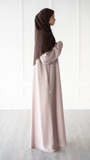 Butter Safiyyah Textured Abaya (Opal Pink)