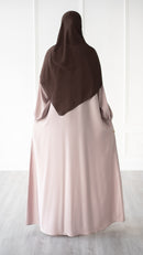 Butter Safiyyah Textured Abaya (Opal Pink)
