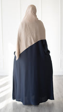 Butter Safiyyah Textured Abaya (Midnight Lake)