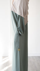 Butter Safiyyah Textured Abaya (Summer Green)