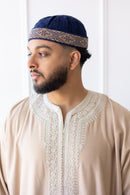 TrueFit Brimless Kufi Skullcap (Blue)