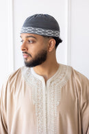 TrueFit Brimless Kufi Skullcap (Dark Grey)