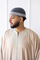TrueFit Brimless Kufi Skullcap (Dark Grey)