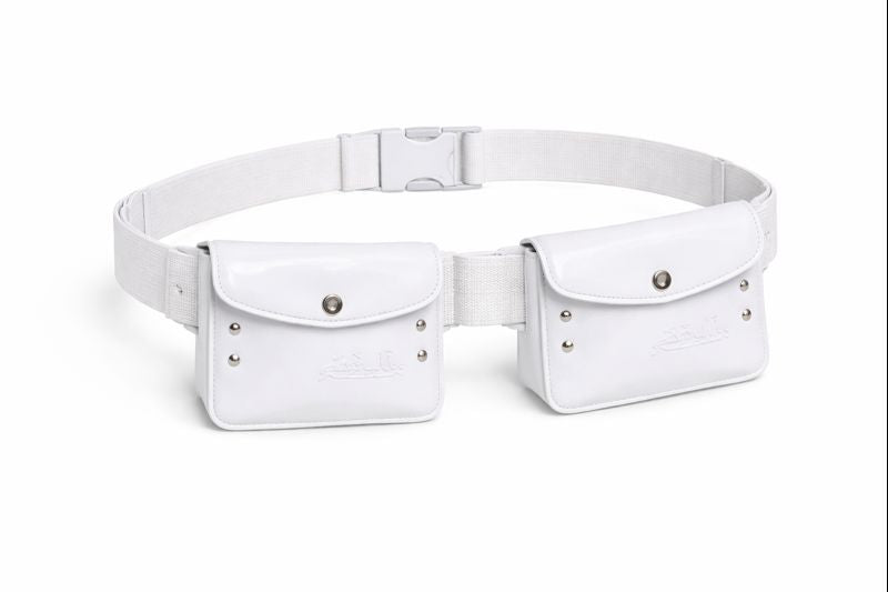 Ihram Belt with Dual Secure Pouches – White