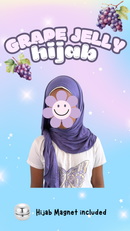 Slip & Wrap© Hijabs - Grape Jelly (with Hijab magnet)