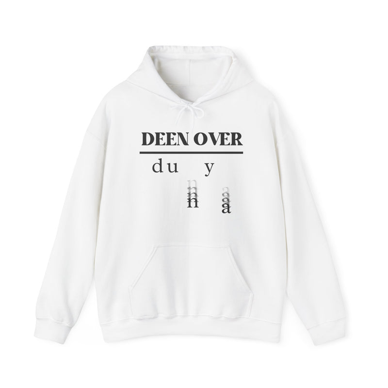 Deen over Dunya Unisex Heavy Blend Hooded Sweatshirt White