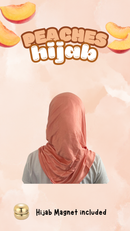 Slip & Wrap© Hijabs - Peaches (with Hijab magnet)