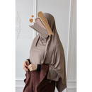 Jersey Hijab - Fossil Brown