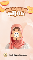 Slip & Wrap© Hijabs - Peaches (with Hijab magnet)