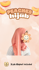 Slip & Wrap© Hijabs - Peaches (with Hijab magnet)