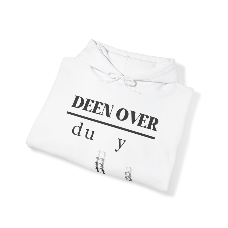 Deen over Dunya Unisex Heavy Blend Hooded Sweatshirt White