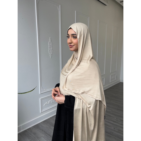 Jersey XL Hijab (Warm Ivory)