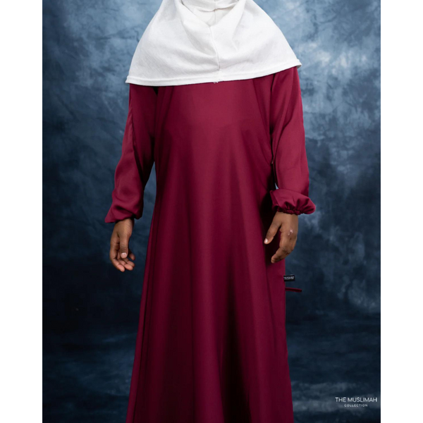 Zaynab Girls Jilbaab Kids - Maroon