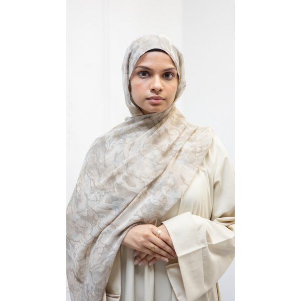 Printed Chiffon Hijab - Sand Storm (Style 2)
