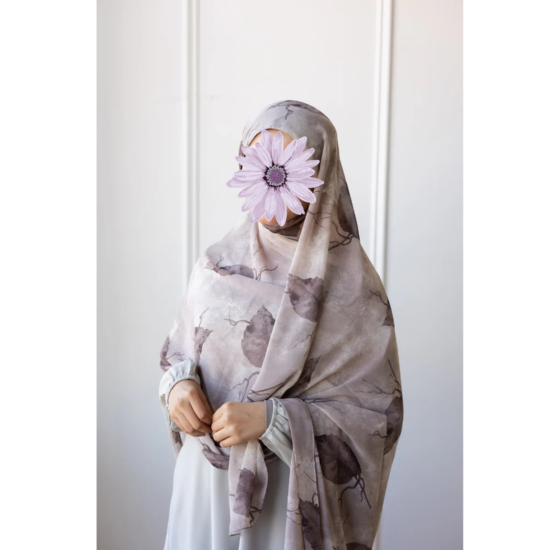 Printed Chiffon Hijab (Brunia)