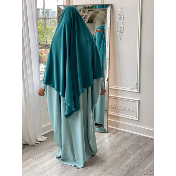 Sale Light Turquoise Batwing Abaya