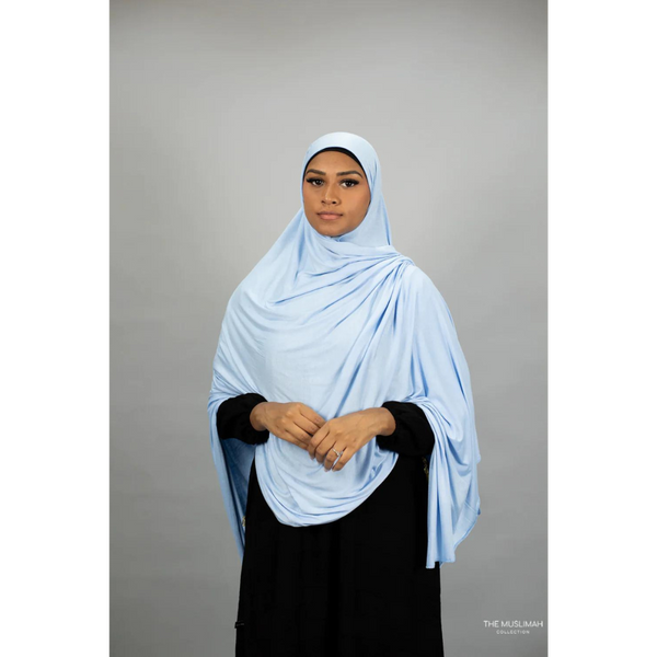 Jersey XL Hijab - Baby Blue