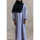 Mini Muslimah Kids Girls Abaya - Wolf Grey (K5)