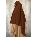 Two in One Niqab Khimar - Coffee (C49)