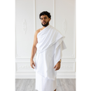 Ihram Islamic Pilgrimage Attire for Hajj and Umrah 2 Unstitched White -  (Standard)