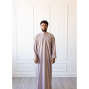 CLEARANCE SALE Saudi Collared Thobe Jubbah MC Cotton Blend (Seashell) - 52