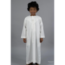 Mini Muslim Kids-Boys Thobe (White)