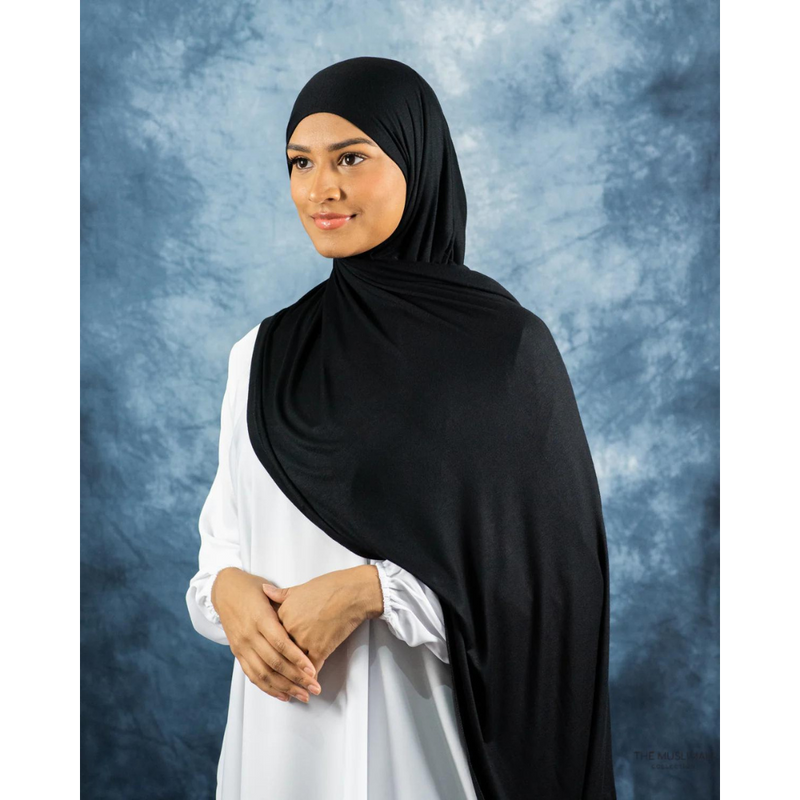 Jersey Hijab - Black