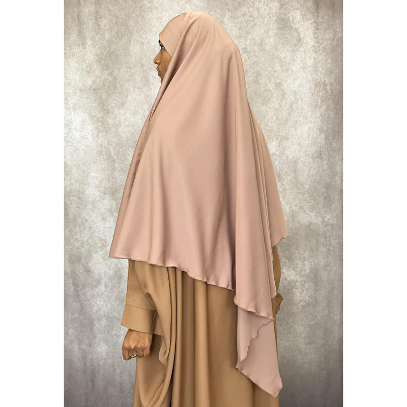 Two in One Niqab Khimar - Bisque (C50)