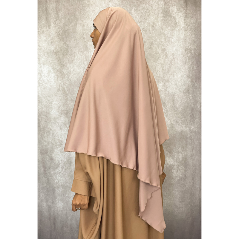 Bisque Two in One Niqab Khimar